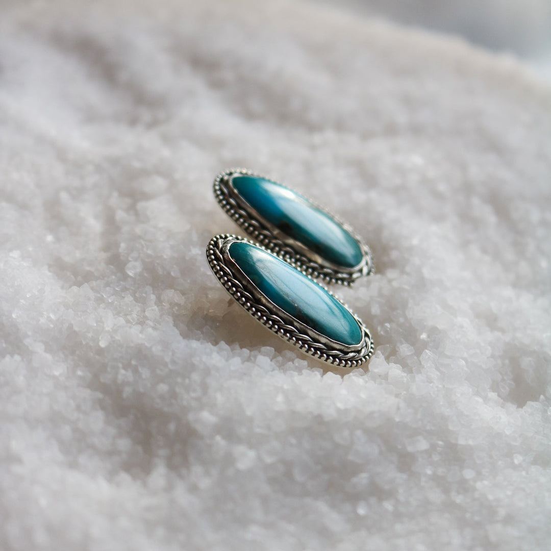 Double Trouble Turquoise Studs // One of a Kind