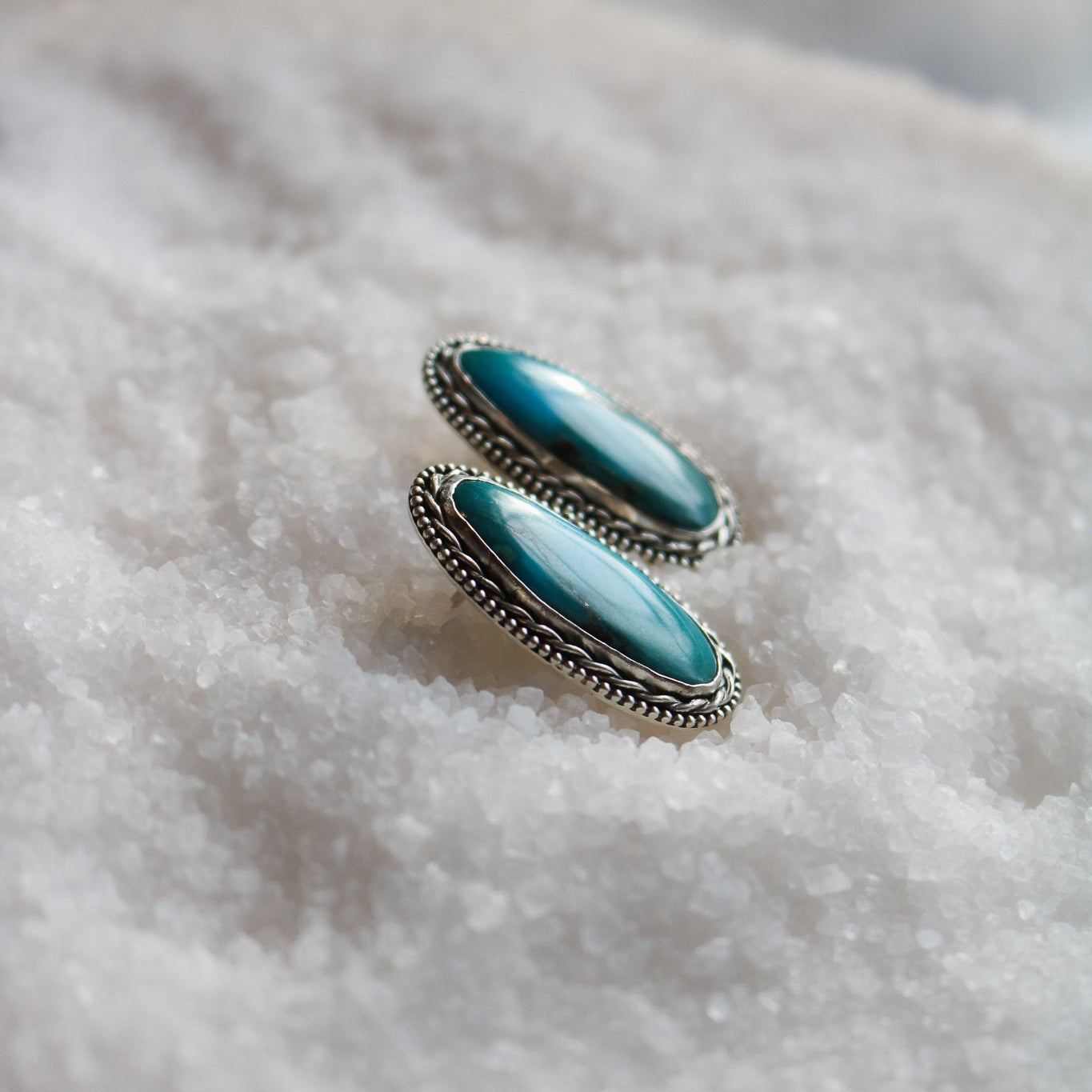 Double Trouble Turquoise Studs // One of a Kind