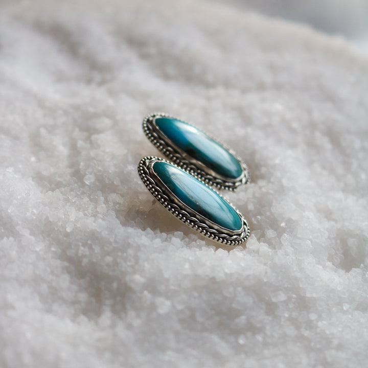 Double Trouble Turquoise Studs // One of a Kind