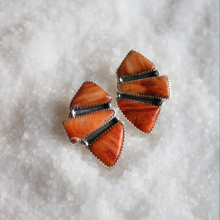 Spiny Oyster Cluster Studs // One of a Kind