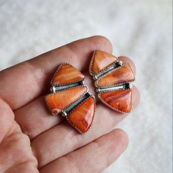 Spiny Oyster Cluster Studs // One of a Kind