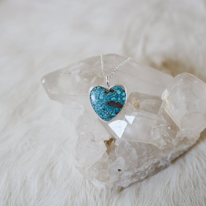 Number Eight Mine Turquoise Heart Necklace // One of a Kind