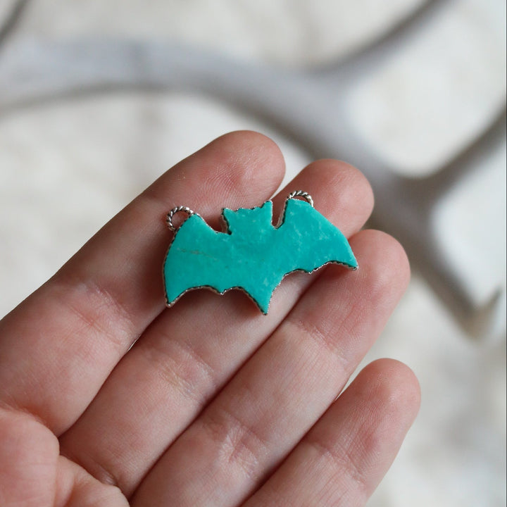 Turquoise Bat Necklace // One of a Kind