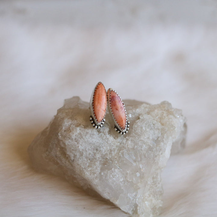 Maeve Stud Earrings in Spiny Oyster // One of a Kind