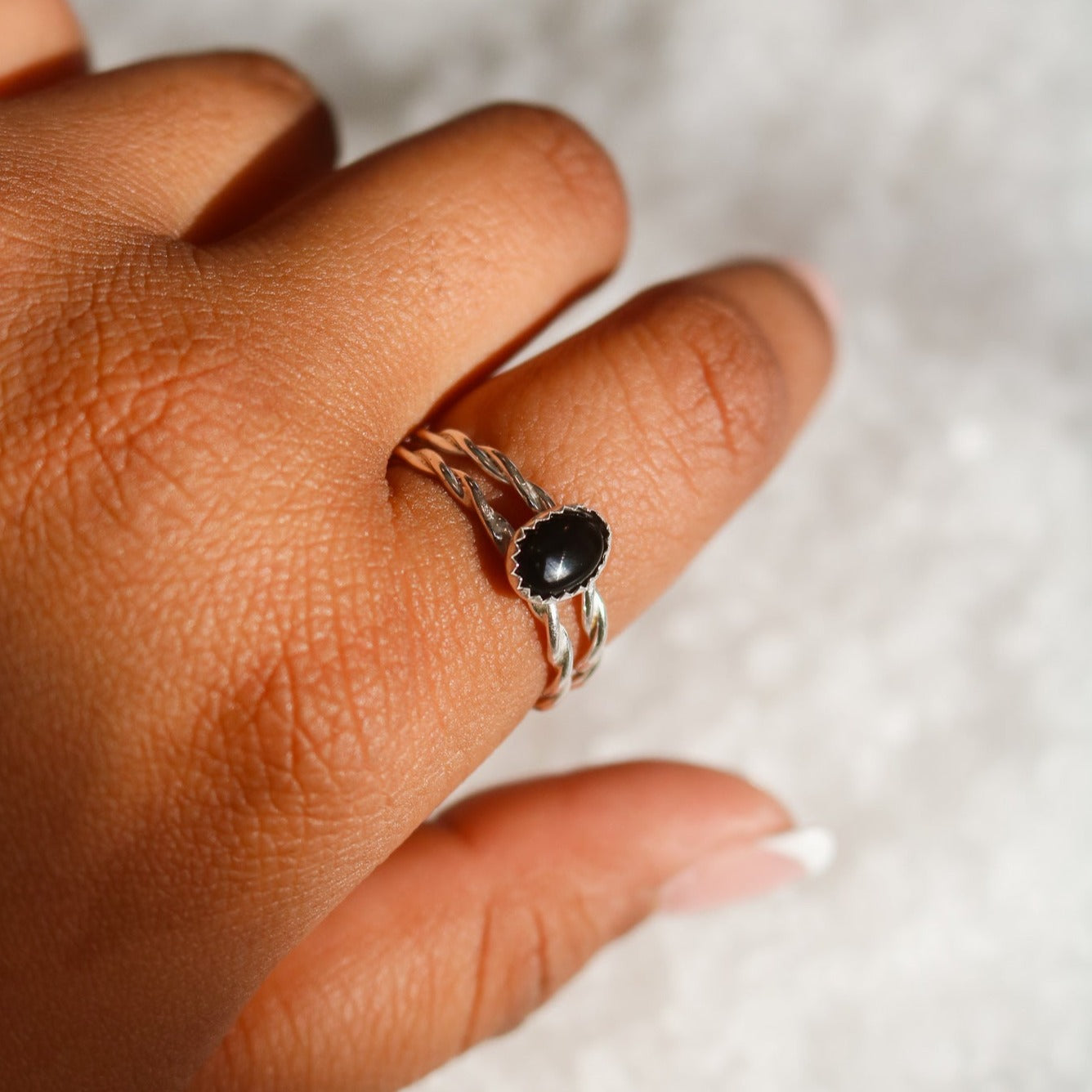 Helena Ring in Onyx // Made to Order
