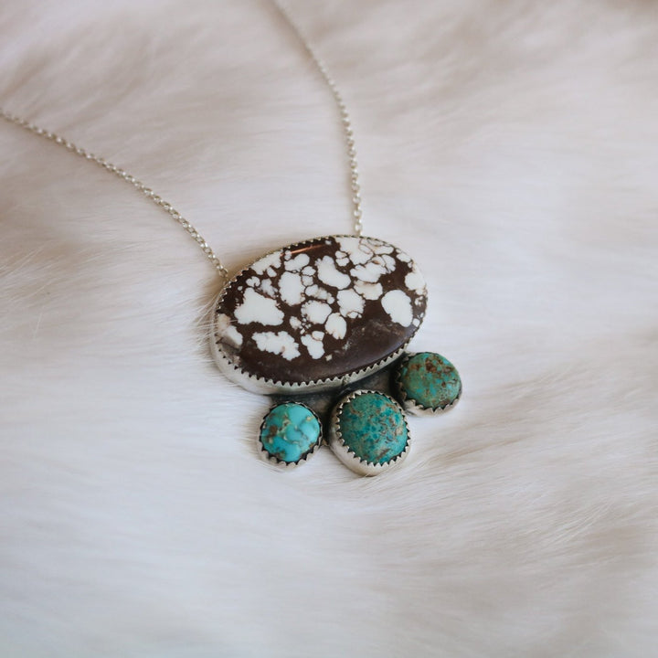 Mesa Necklace in Wild Horse & Turquoise // One of a Kind