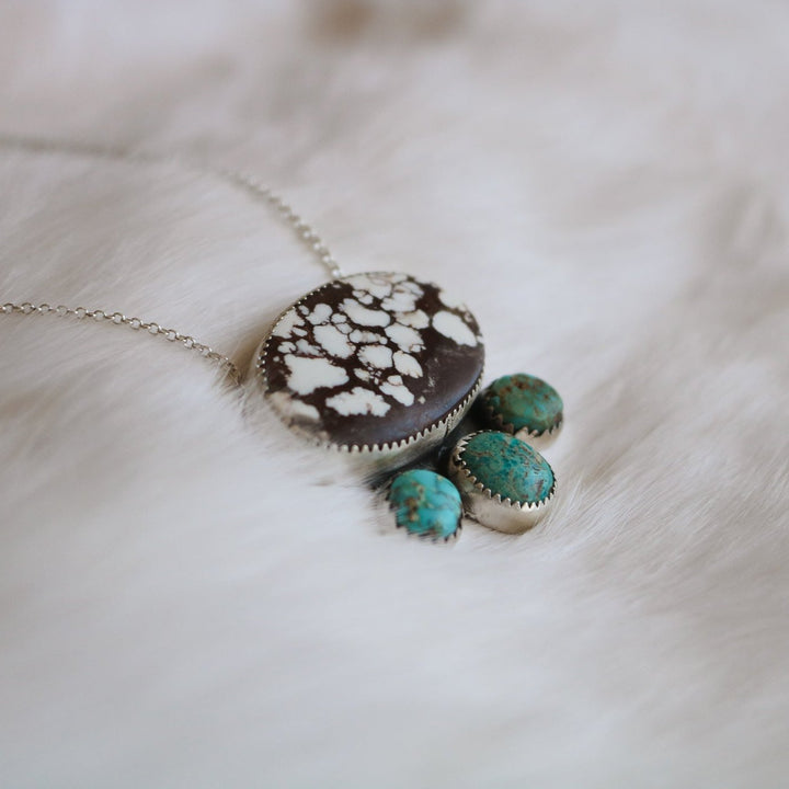 Mesa Necklace in Wild Horse & Turquoise // One of a Kind