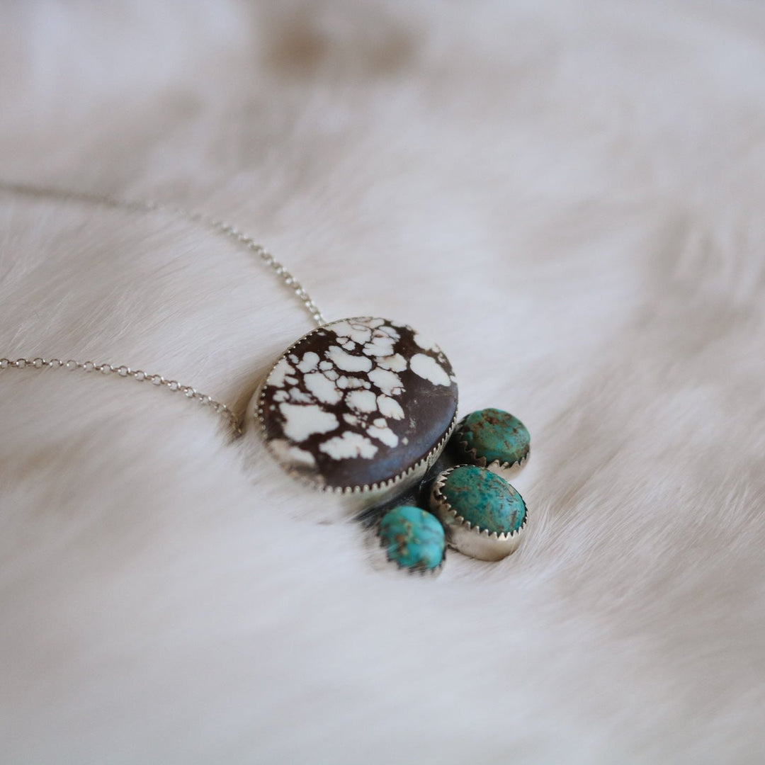 Mesa Necklace in Wild Horse & Turquoise // One of a Kind