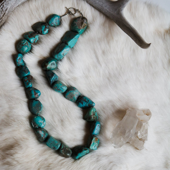 'Willow' Turquoise Beaded Statement Necklace // One of a Kind