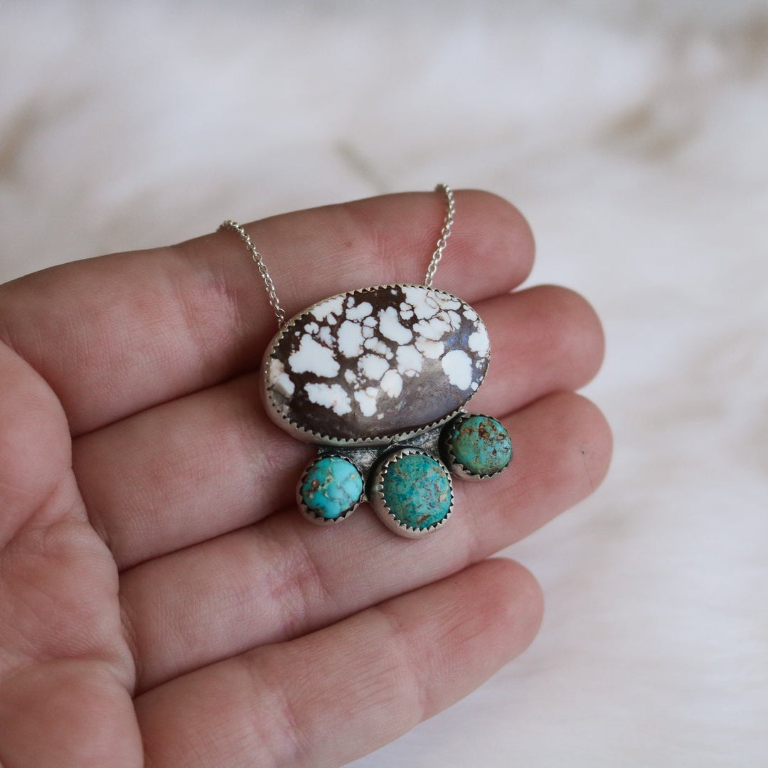 Mesa Necklace in Wild Horse & Turquoise // One of a Kind