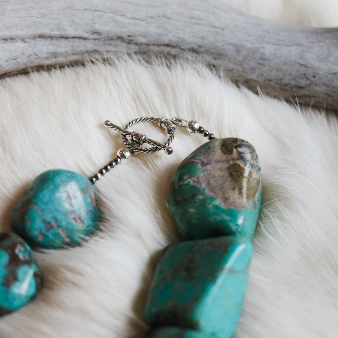 'Willow' Turquoise Beaded Statement Necklace // One of a Kind