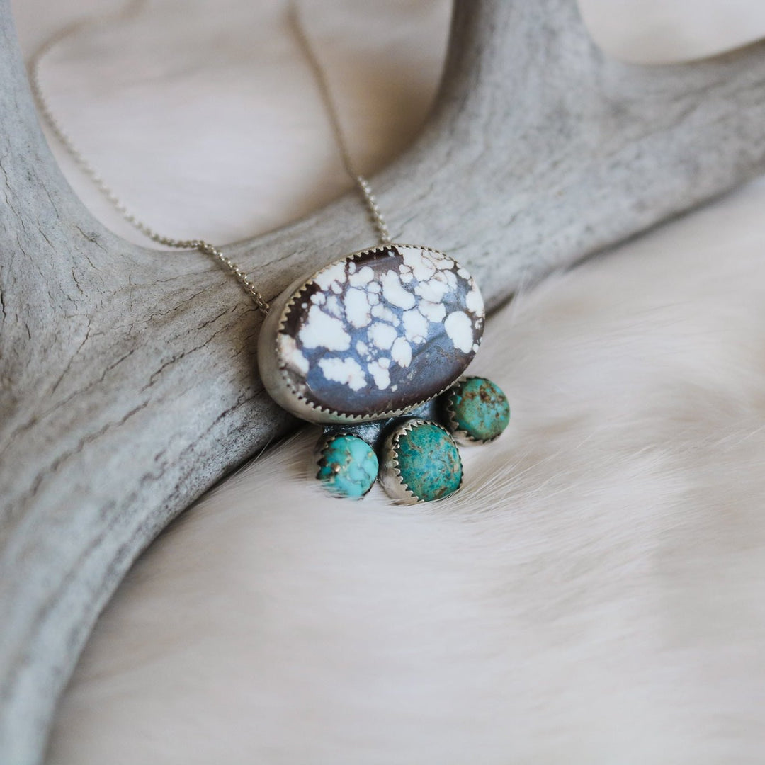 Mesa Necklace in Wild Horse & Turquoise // One of a Kind