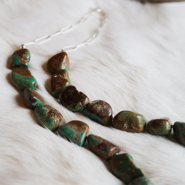 'Florence' Turquoise Beaded Statement Necklace // One of a Kind