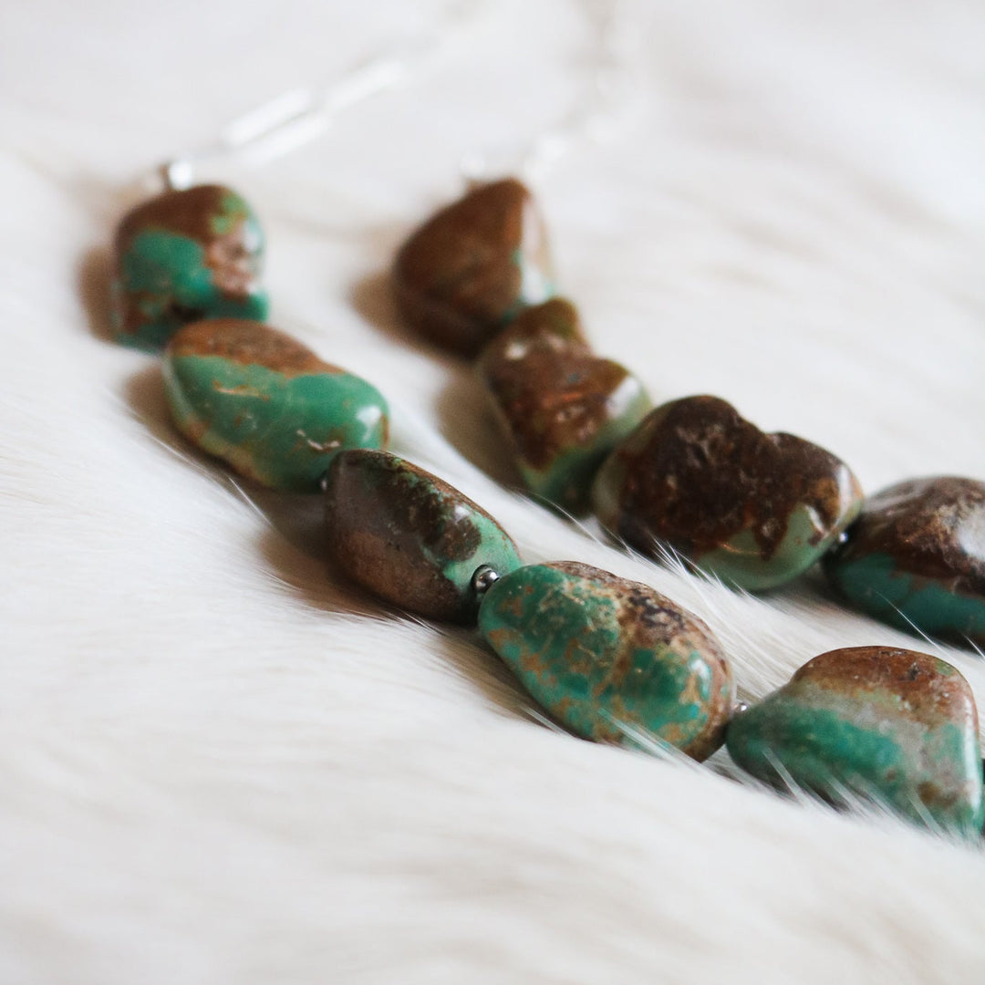 'Florence' Turquoise Beaded Statement Necklace // One of a Kind