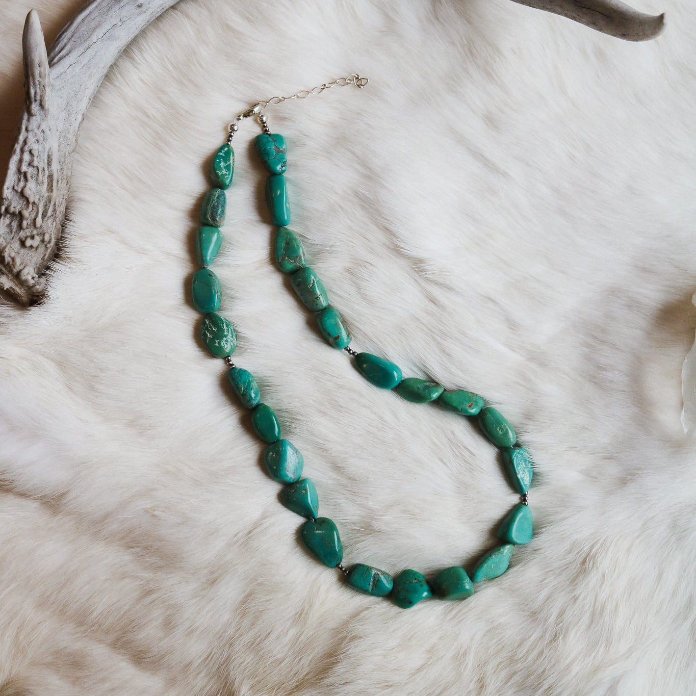 'Ava' Turquoise Beaded Statement Necklace // One of a Kind