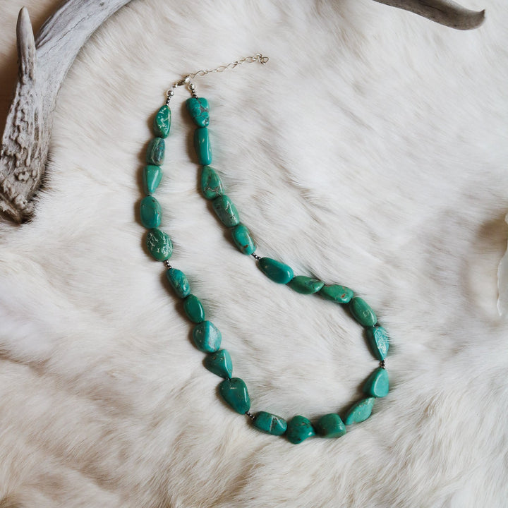 'Ava' Turquoise Beaded Statement Necklace // One of a Kind