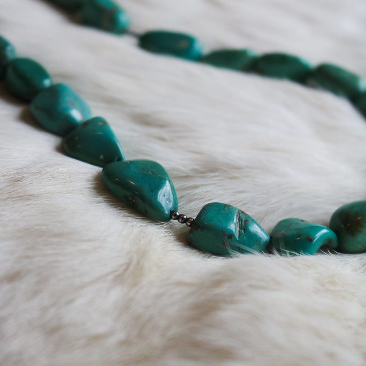 'Ava' Turquoise Beaded Statement Necklace // One of a Kind