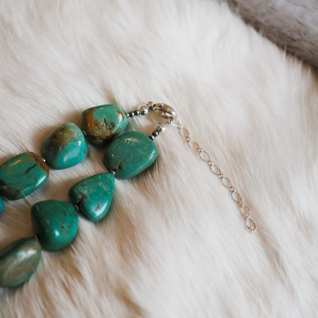 'Evelyn' Turquoise Beaded Statement Necklace // One of a Kind