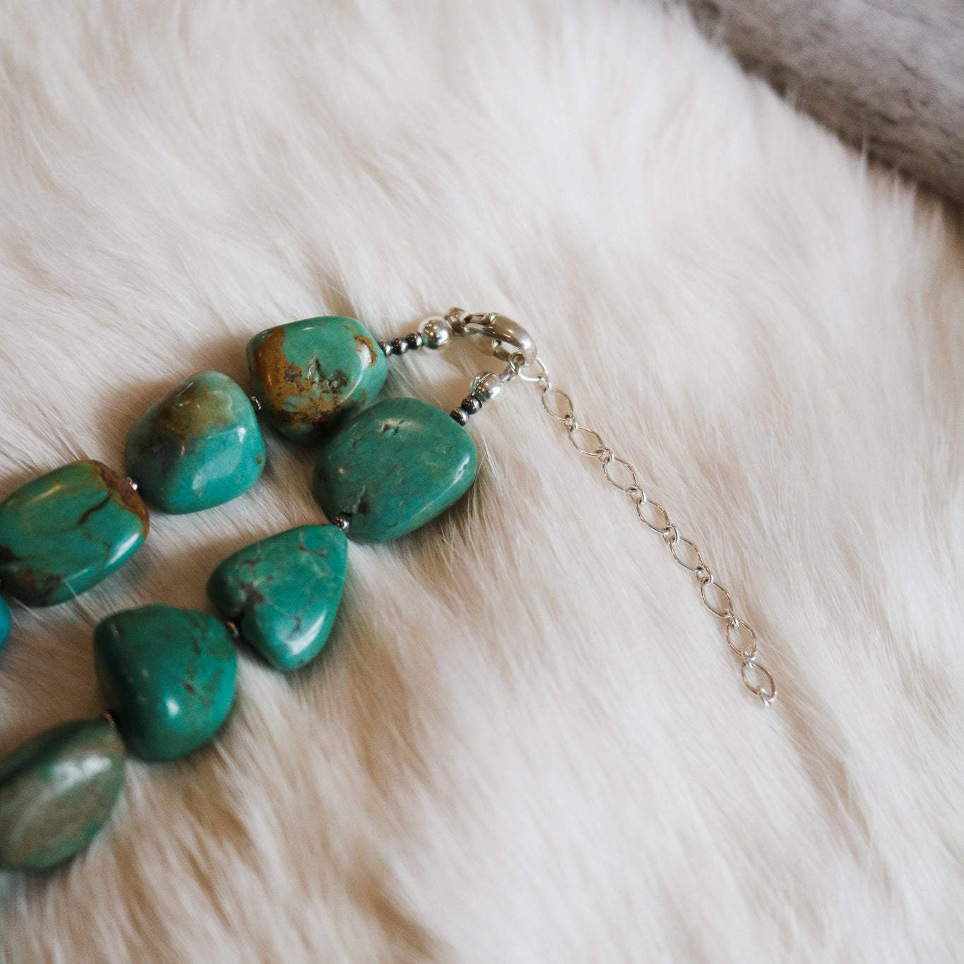 'Evelyn' Turquoise Beaded Statement Necklace // One of a Kind