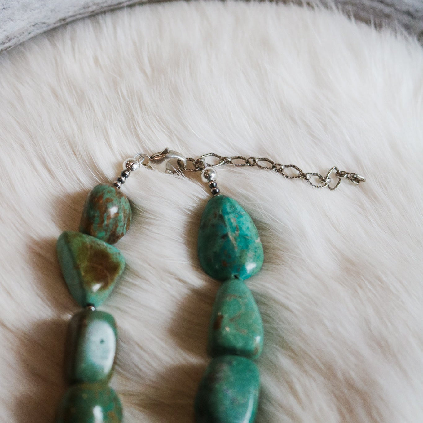 'Maria' Turquoise Beaded Statement Necklace // One of a Kind