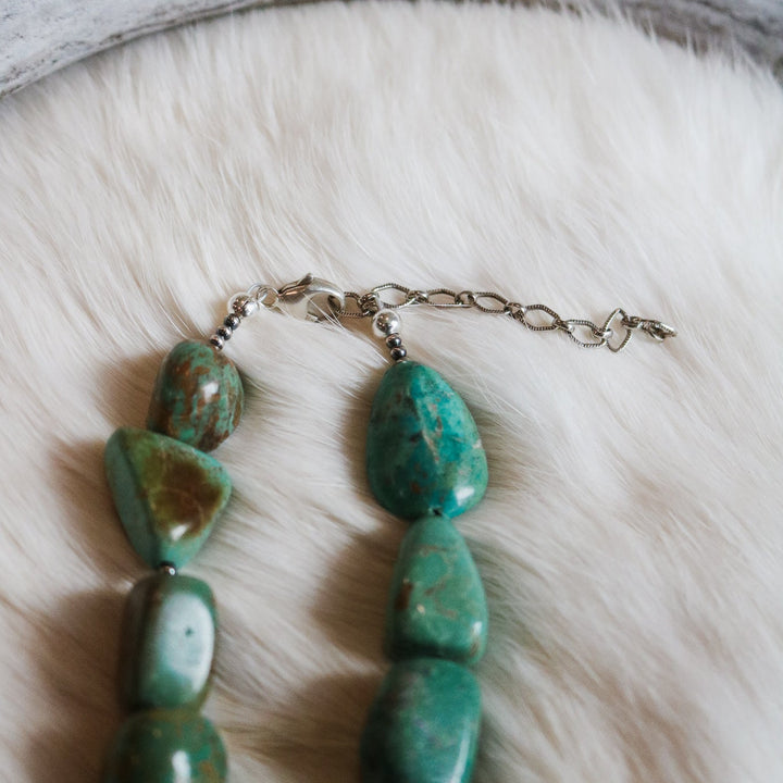 'Maria' Turquoise Beaded Statement Necklace // One of a Kind