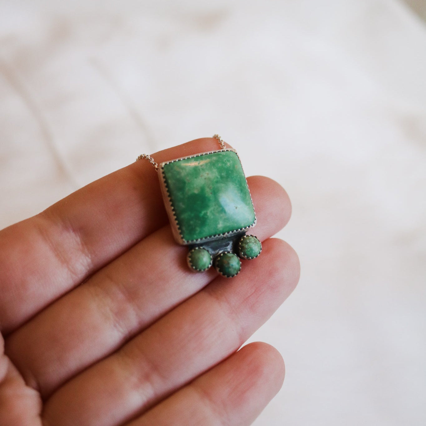 Mesa Necklace in Kingman Turquoise // One of a Kind