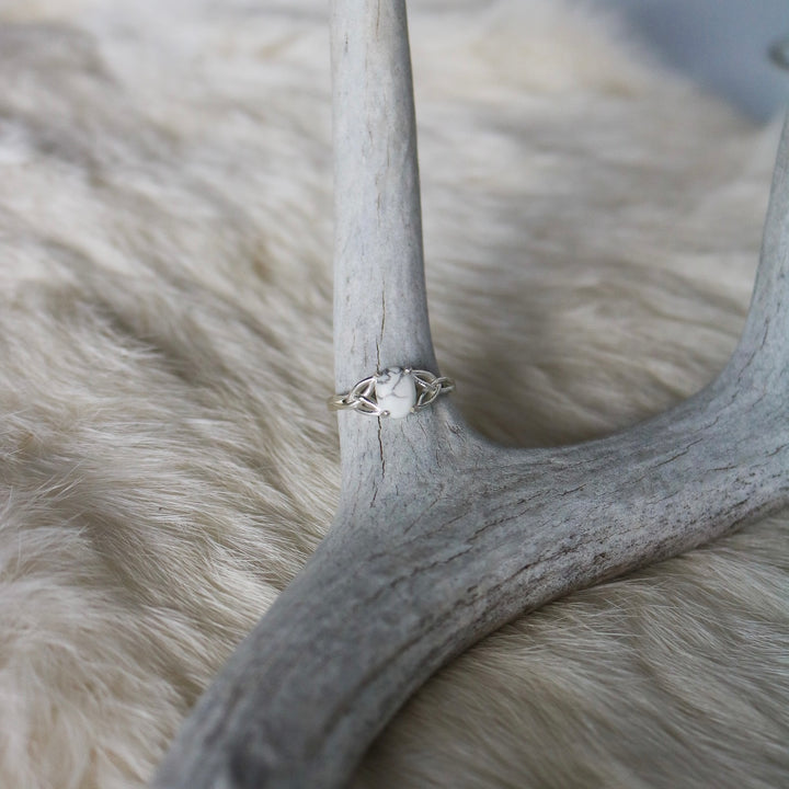 Celtic Knot Ring in ‘White Buffalo’ // Made to Order