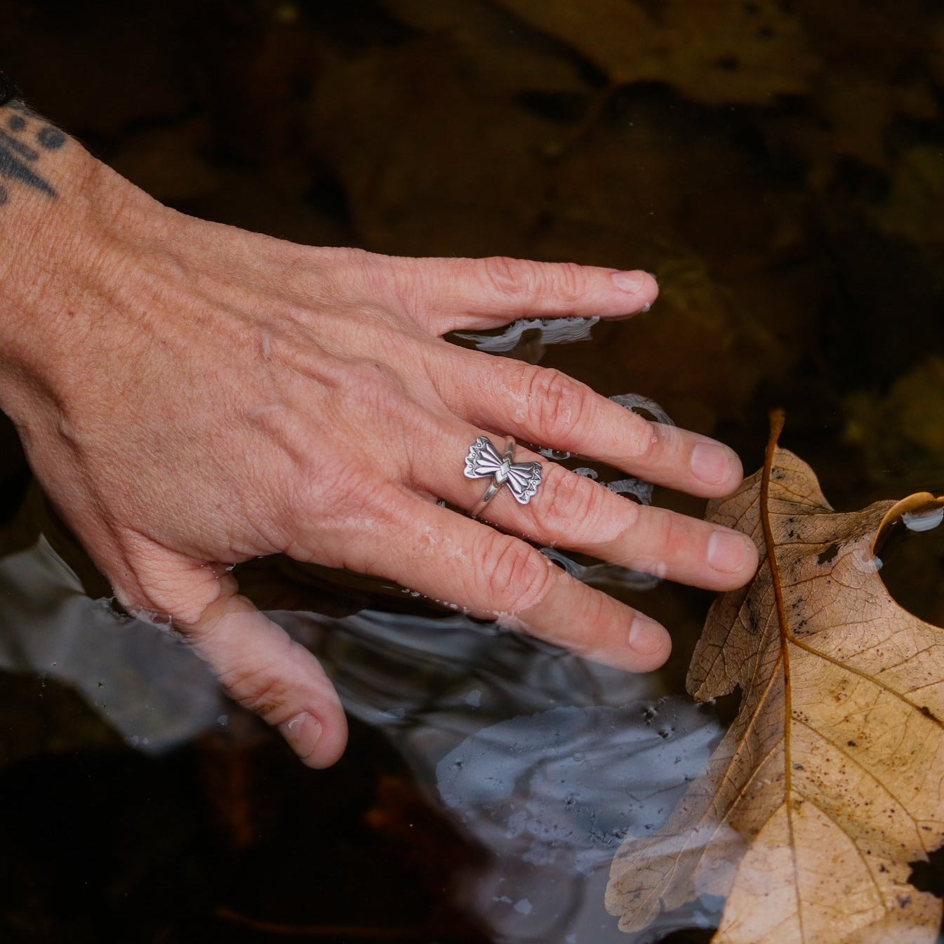 Butterfly Concho Stacking Ring