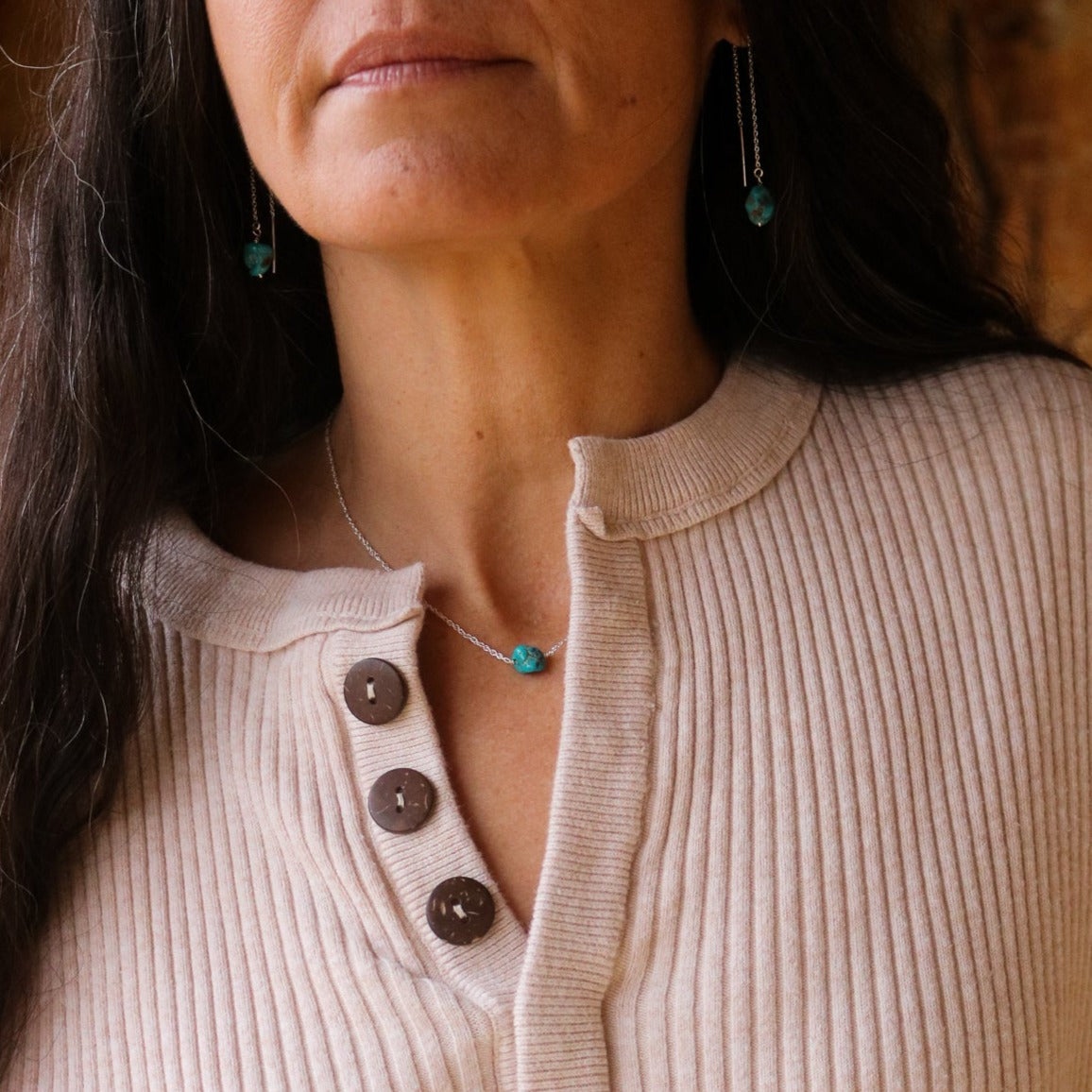 Taos // Turquoise Nugget Necklace