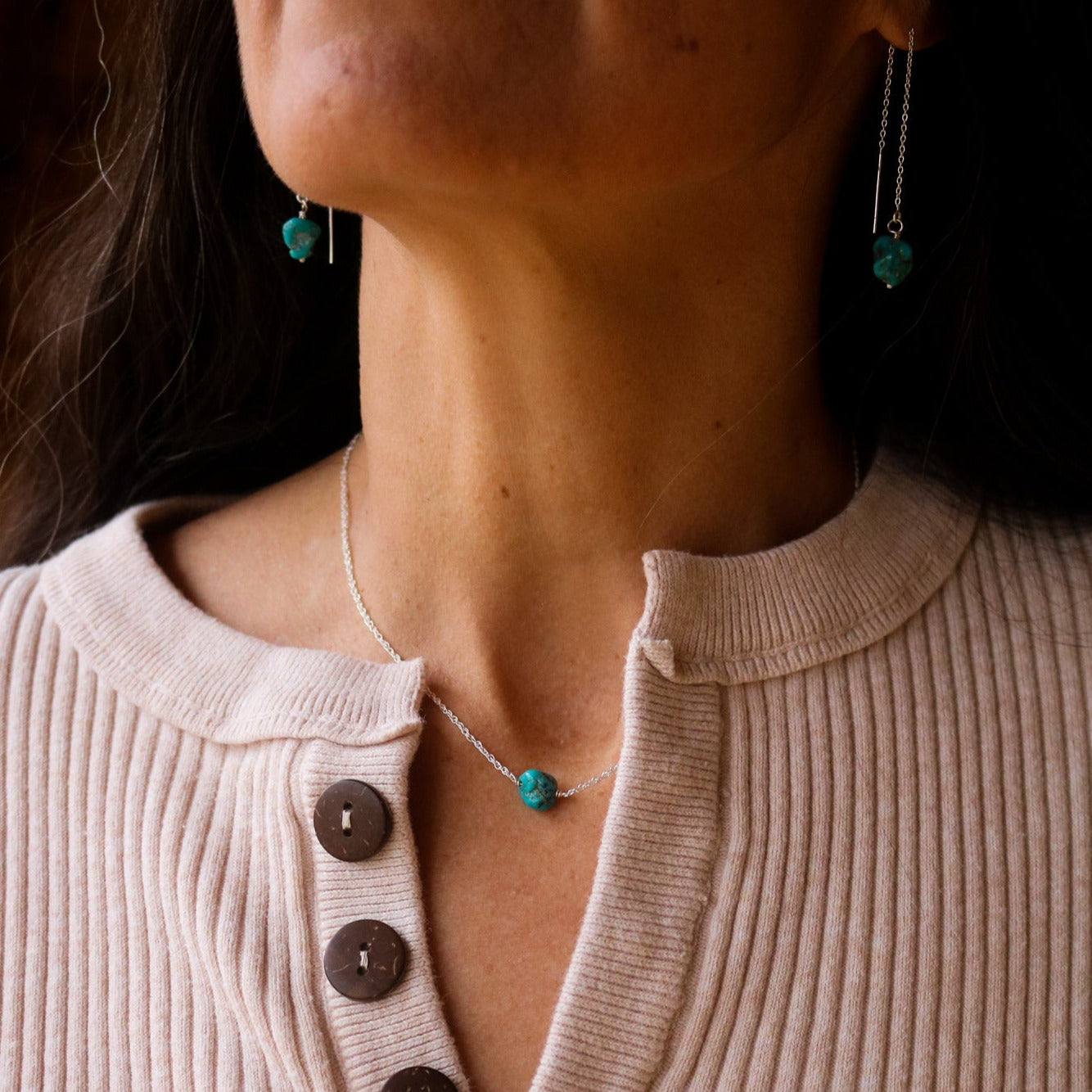 Taos // Turquoise Nugget Necklace