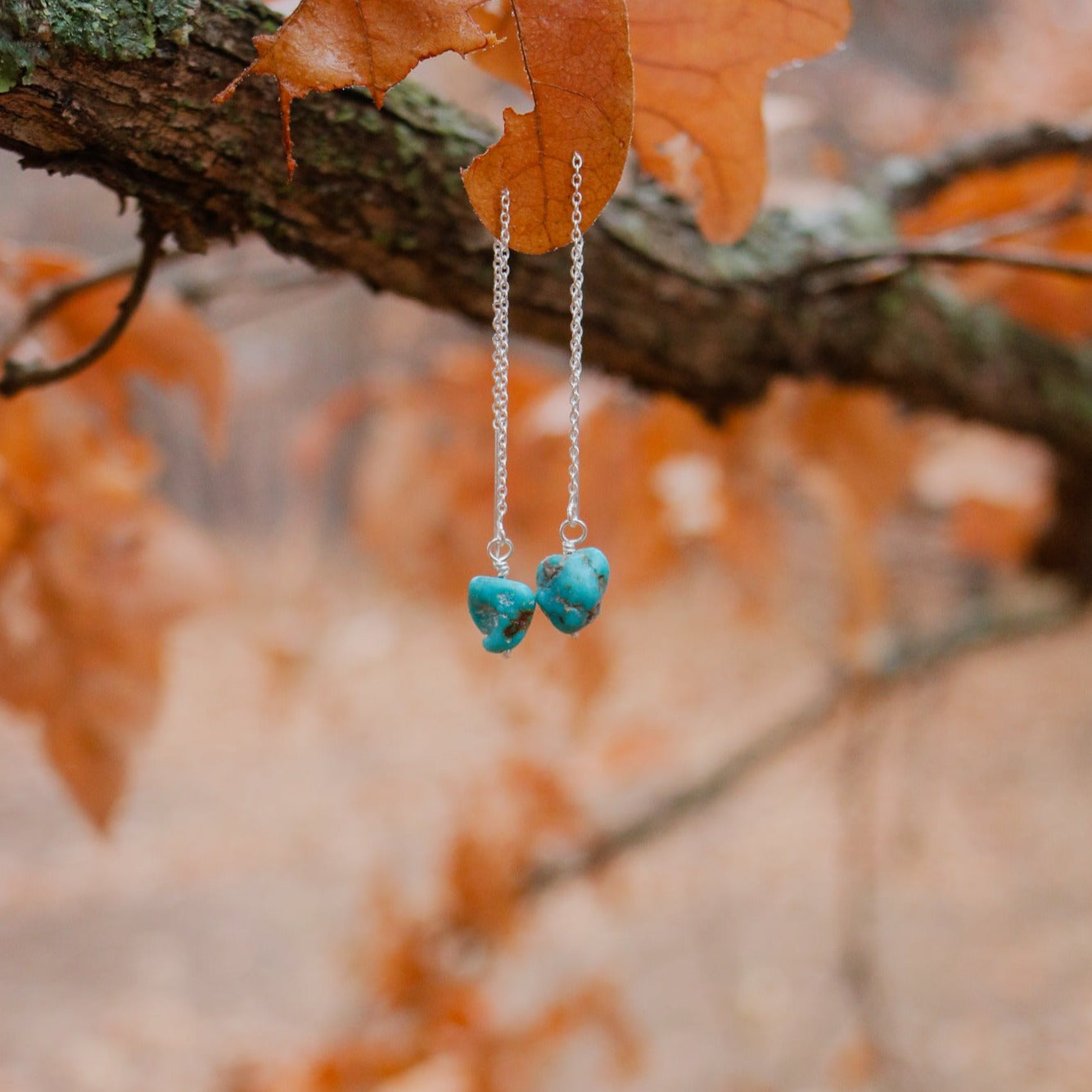 Taos // Turquoise Threader Earrings