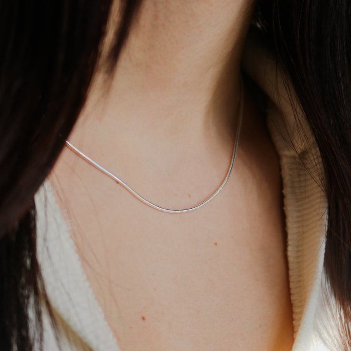 Dainty Sterling Silver Snake Chain