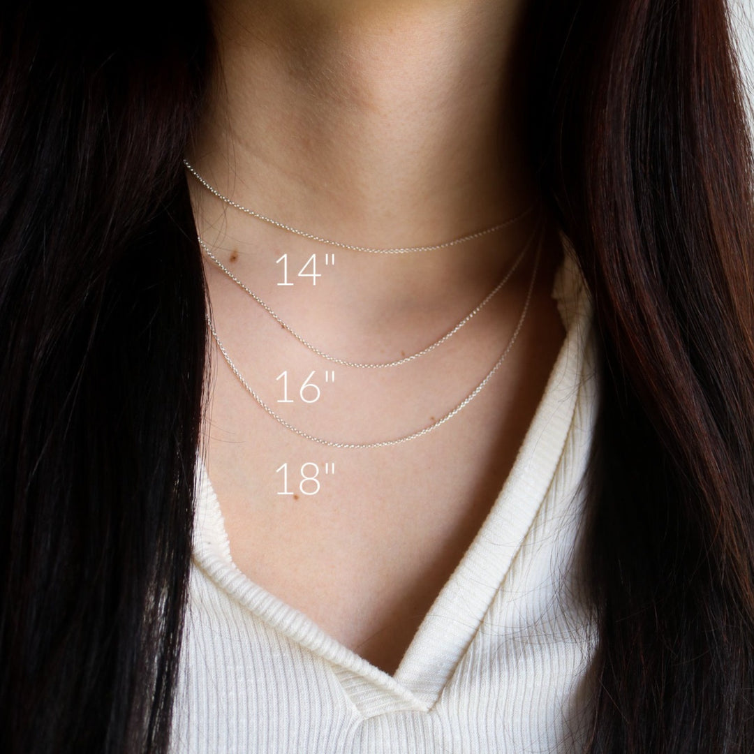 Silver Chain 14 16 18 Inch Necklace Solid Sterling Silver Cable