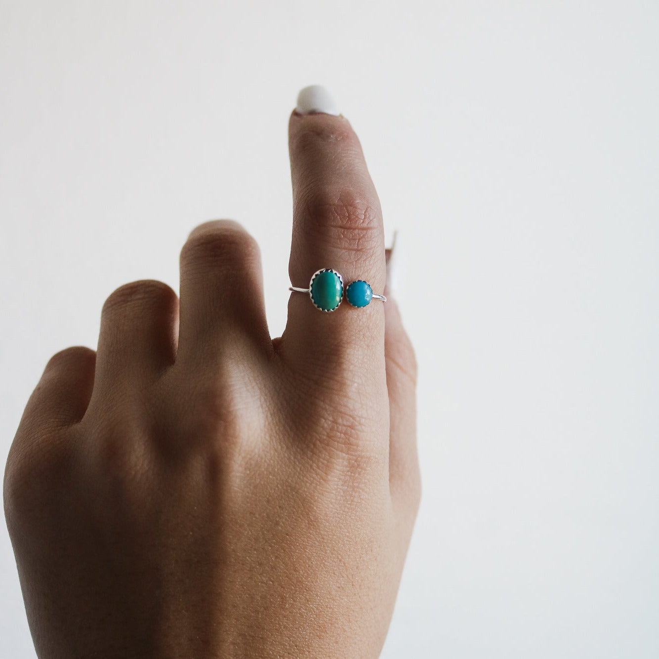 Aria // Adjustable Double Stone Ring