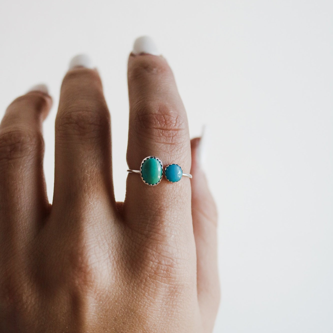 Aria // Adjustable Double Stone Ring