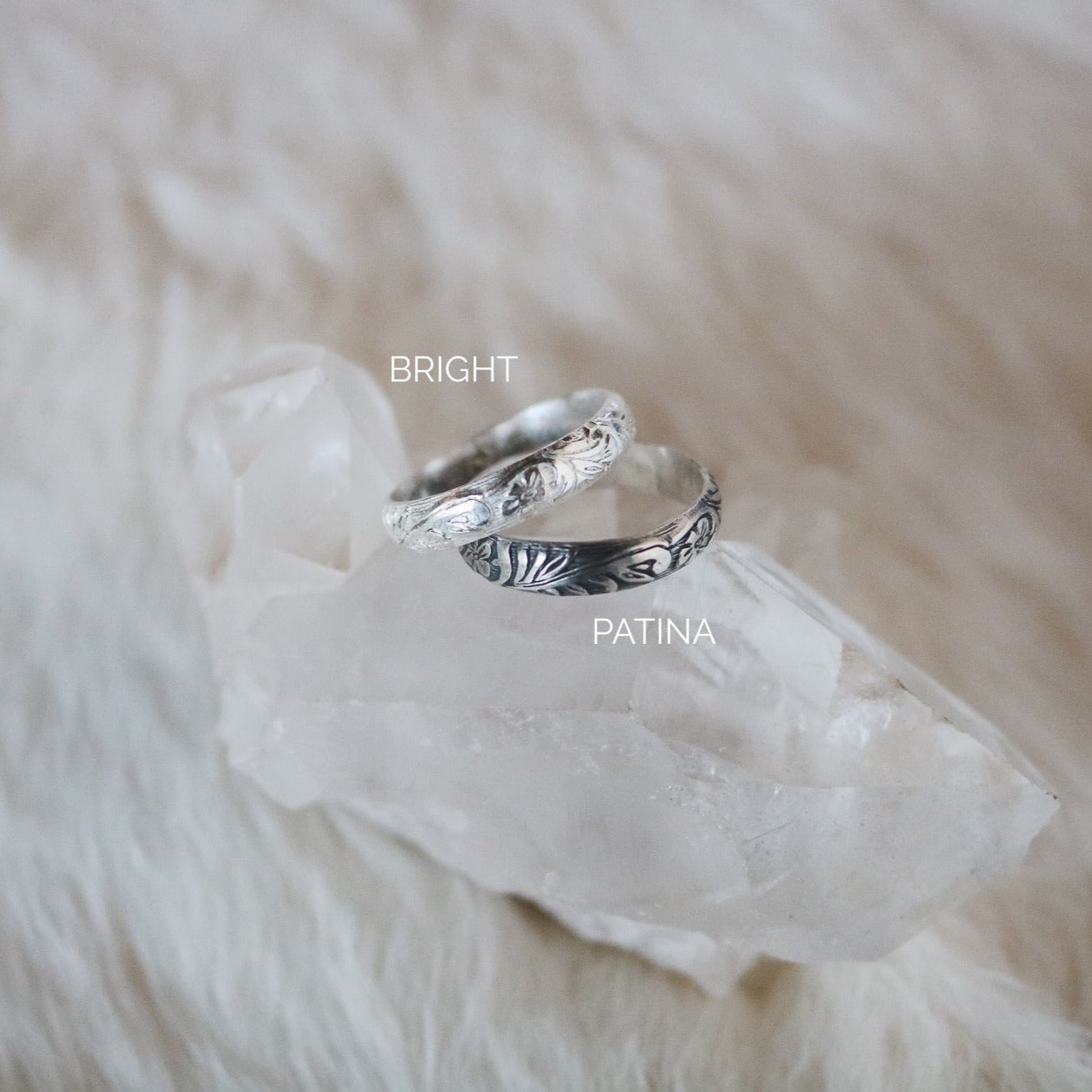 Sweetwater Tooled Stacking Ring // Made to Order