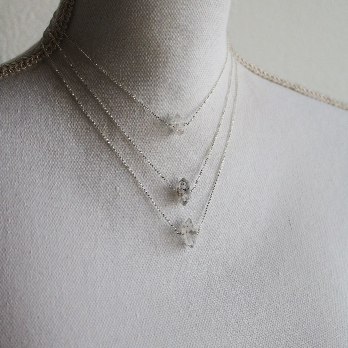 Herkimer Diamond Necklace, 14K Gold Filled, Sterling Silver, Rose Gold  Filled customizable - Etsy
