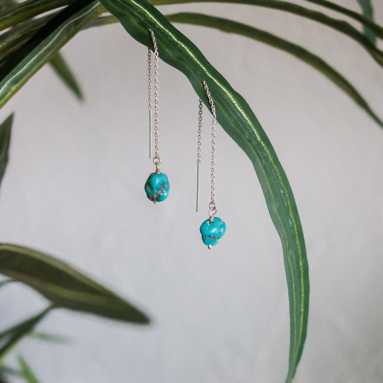 Taos // Turquoise Threader Earrings