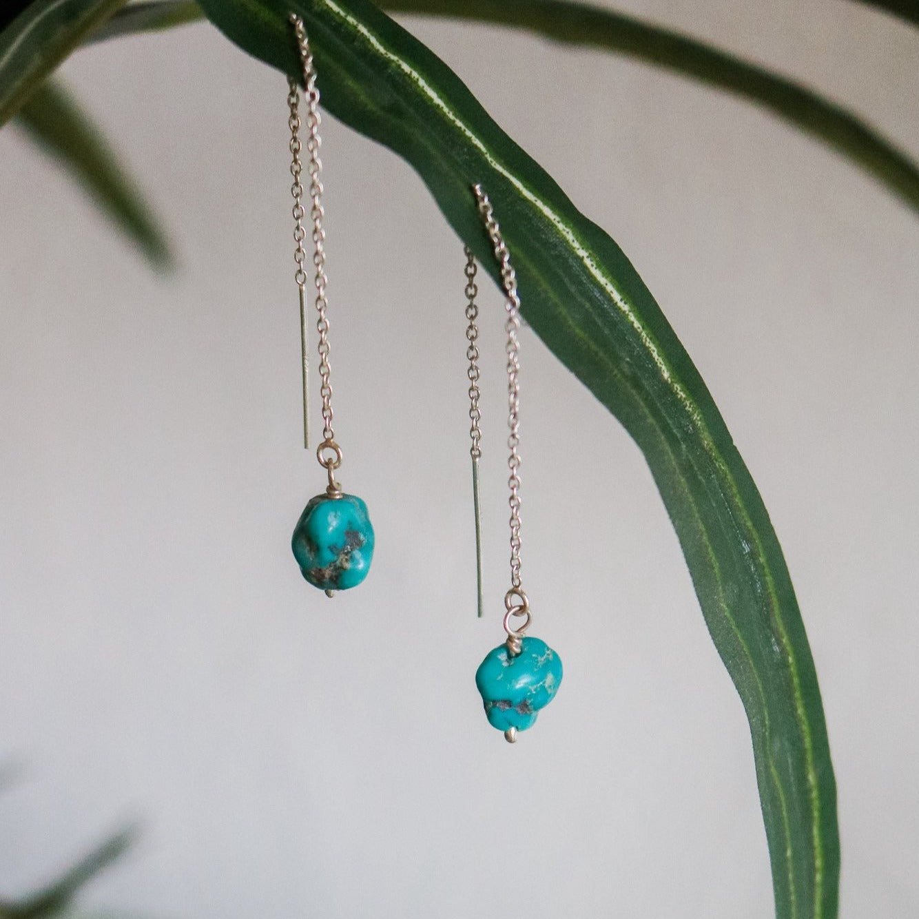Taos // Turquoise Threader Earrings