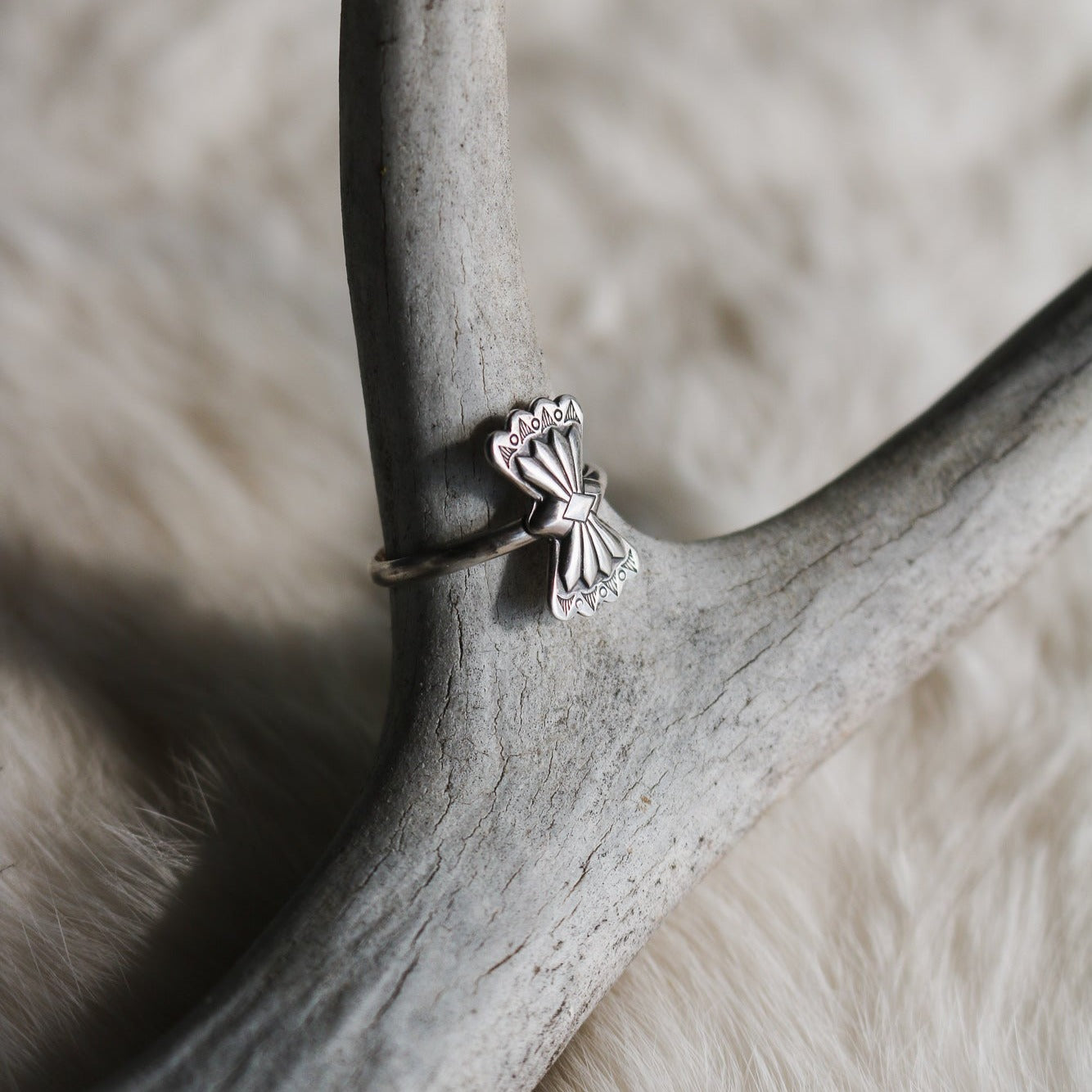 Butterfly Concho Stacking Ring