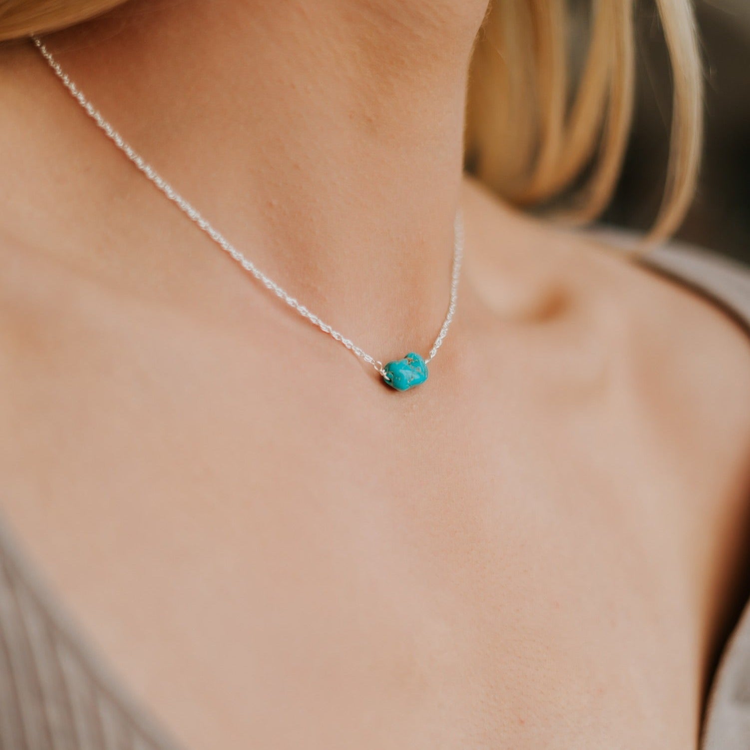 Taos // Turquoise Nugget Necklace