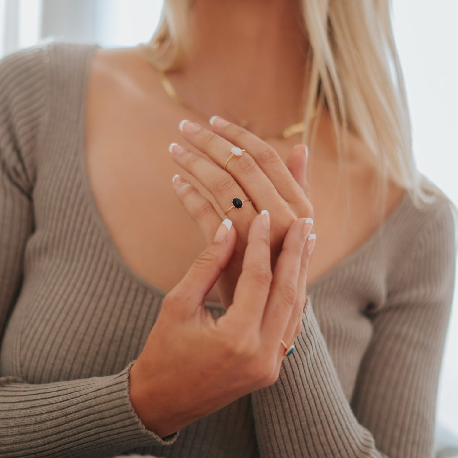 Durango Stacking Ring in Onyx