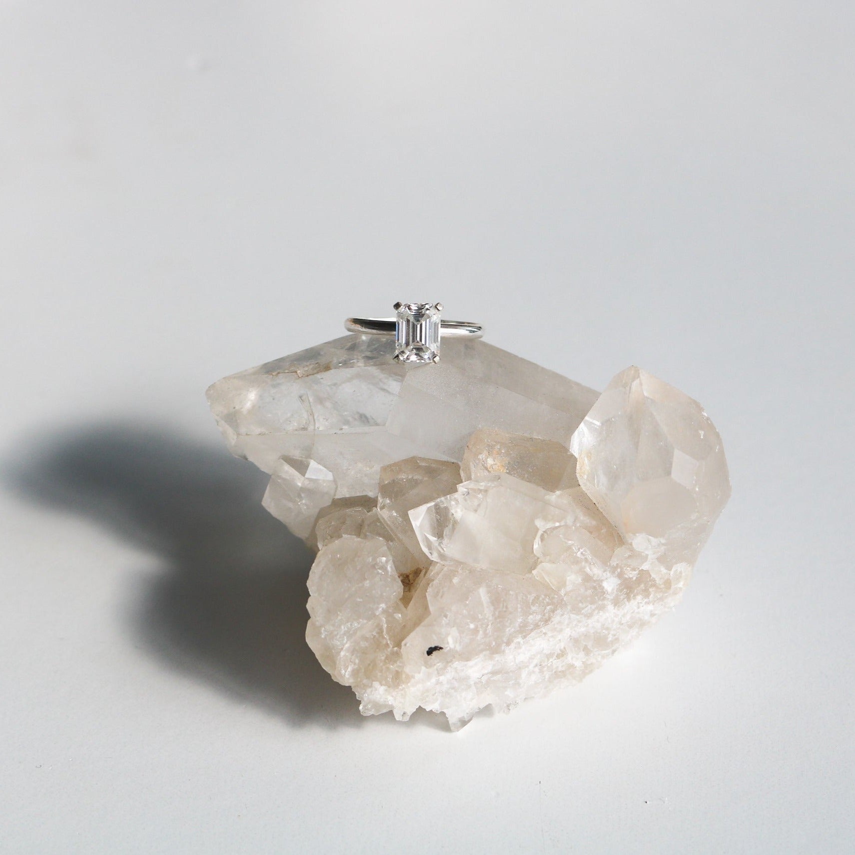 Emerald Cut Diamond Engagement Ring // Made to Order