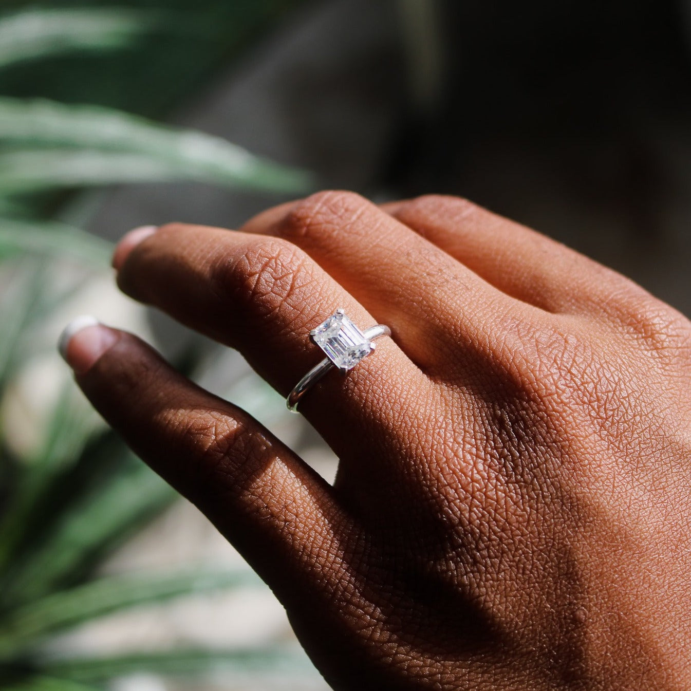 Emerald Cut Diamond Engagement Ring // Made to Order