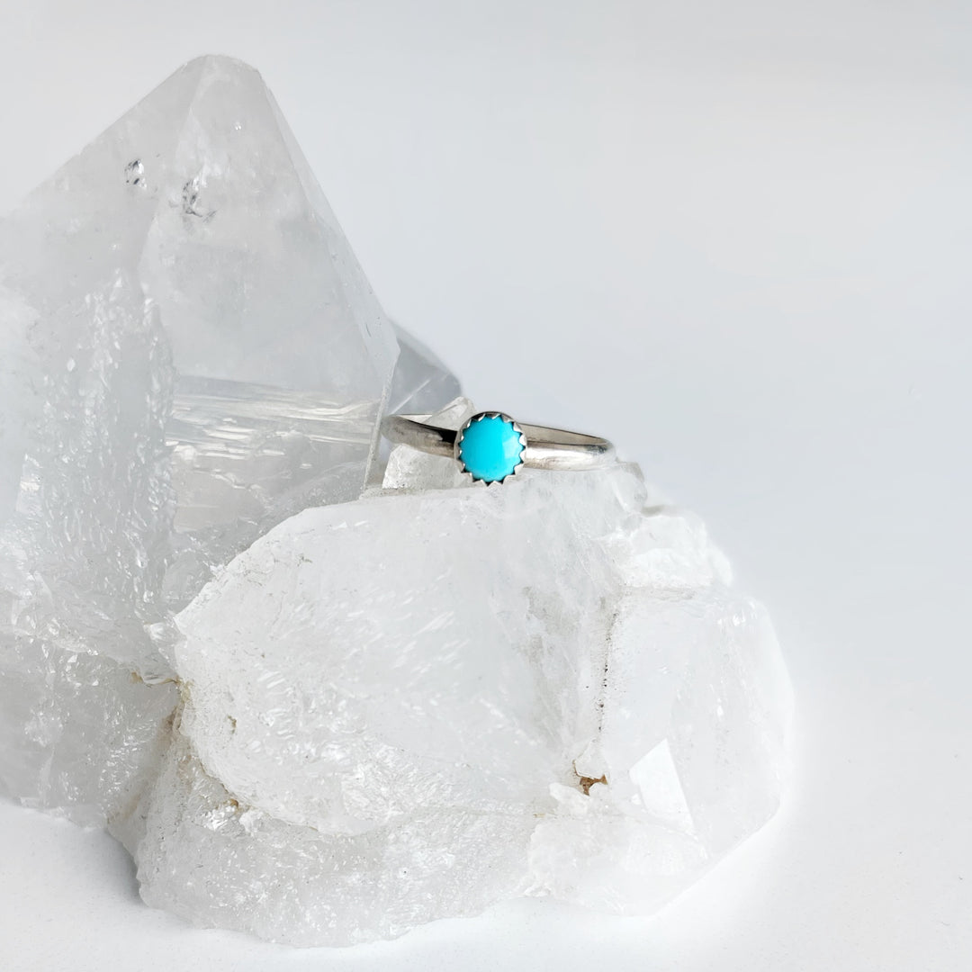 Sandia Stacking Ring in Turquoise // Made to Order