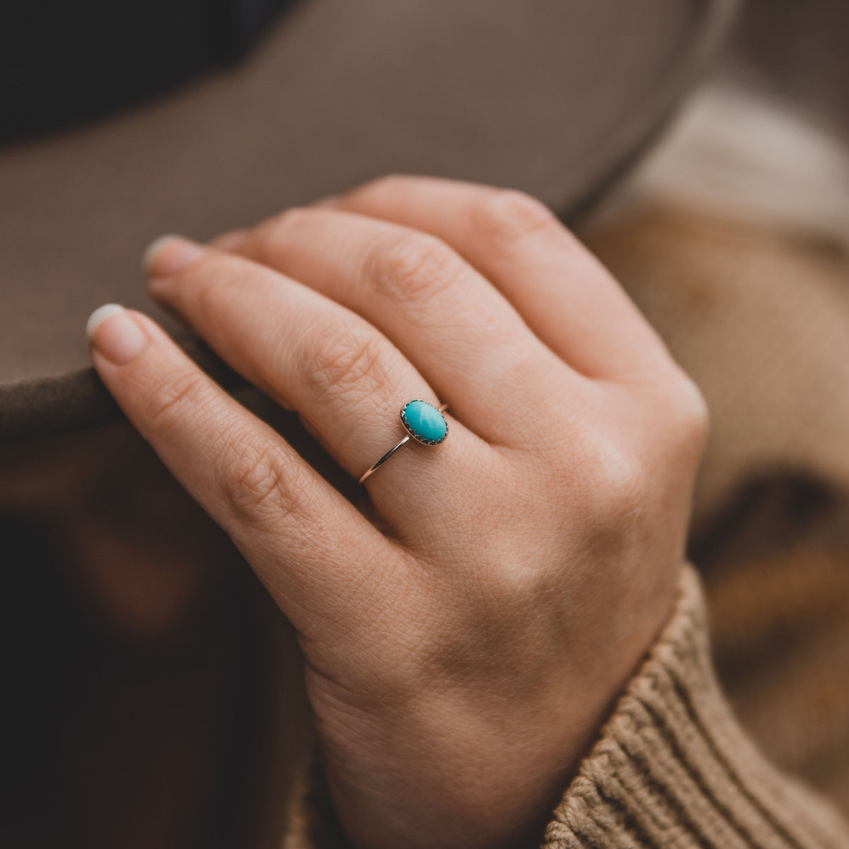 Turquoise Stackable Rings Durango Stacking Ring in Turquoise