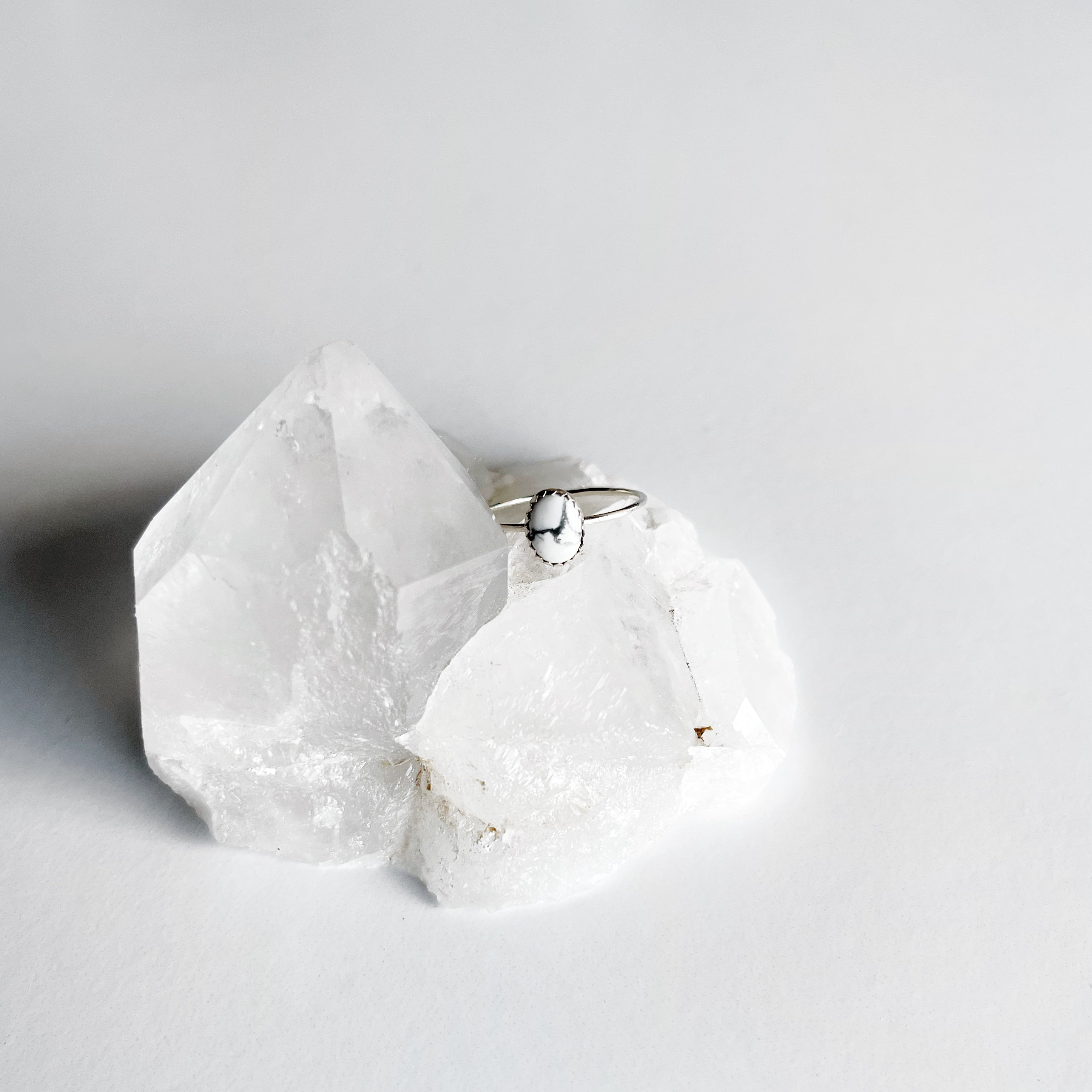 Durango Stacking Ring in 'White Buffalo'