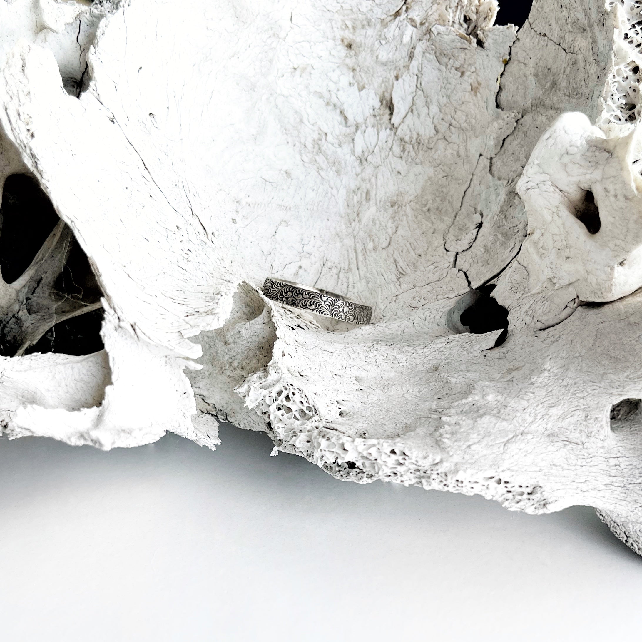 Cheyenne Tooled Stacking Ring