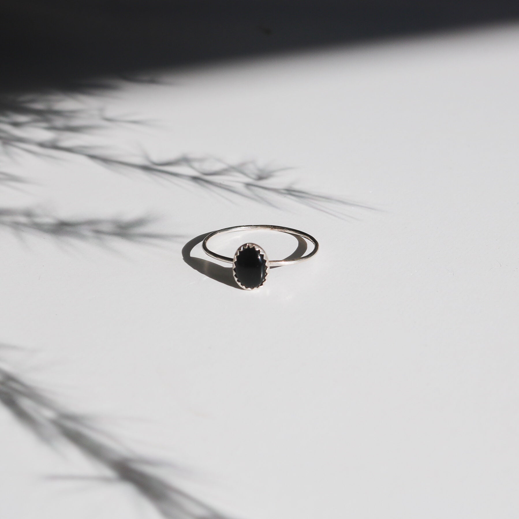 Durango Stacking Ring in Onyx