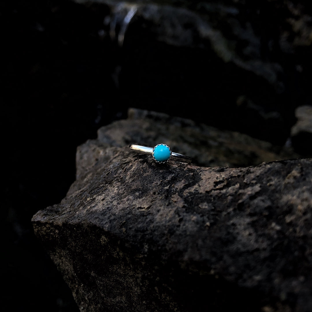 Sandia Stacking Ring in Turquoise // Made to Order